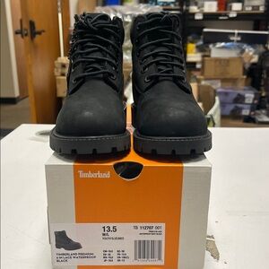 Timberland Black Lace-Up Boots
